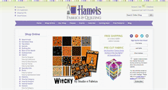 Desktop Screenshot of hamelsfabrics.com