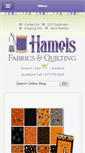 Mobile Screenshot of hamelsfabrics.com
